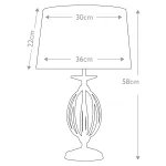 Настольная лампа Elstead Lighting Aegean AG-TL-POL-NICKEL