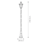 Фонарный столб Elstead Lighting Chicago CC5-M-BK