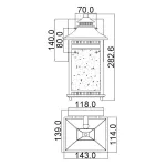 Настенный фонарь Quoizel Livingston QZ-LIVINGSTON2-S