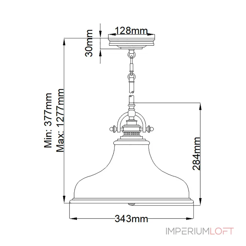 Подвесной светильник Quoizel Emery QZ-EMERY-P-M-WS Подвесной светильник Quoizel Emery QZ-EMERY-P-M-WS