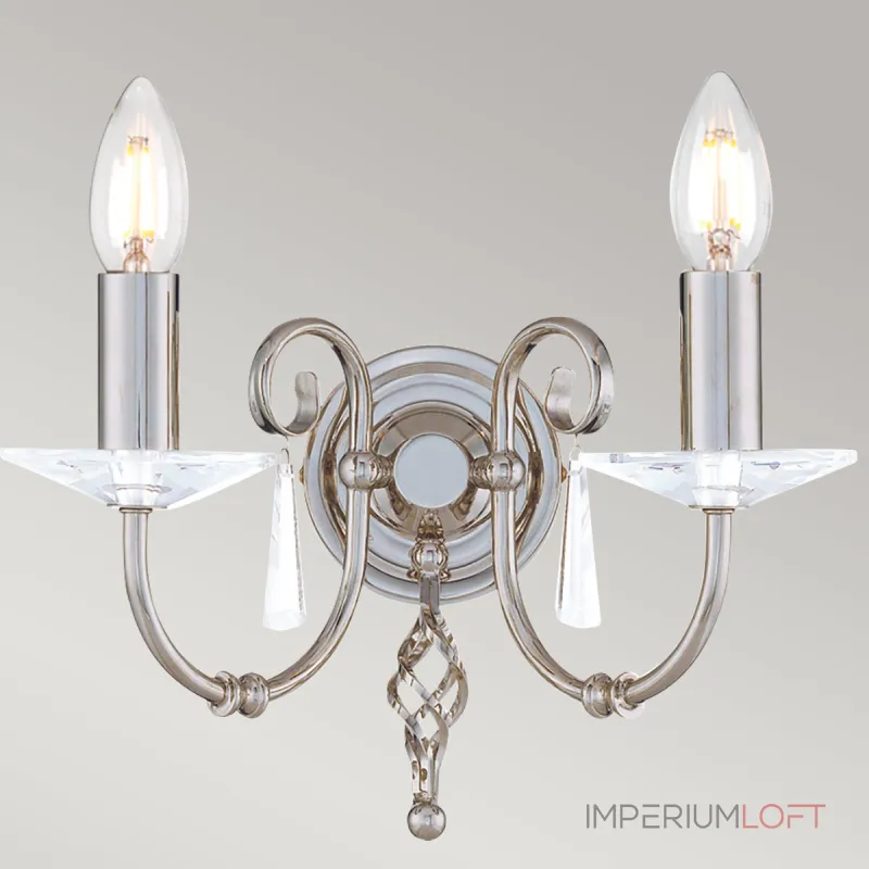 Бра Elstead Lighting Aegean AG2-POL-NICKEL Бра Elstead Lighting Aegean AG2-POL-NICKEL
