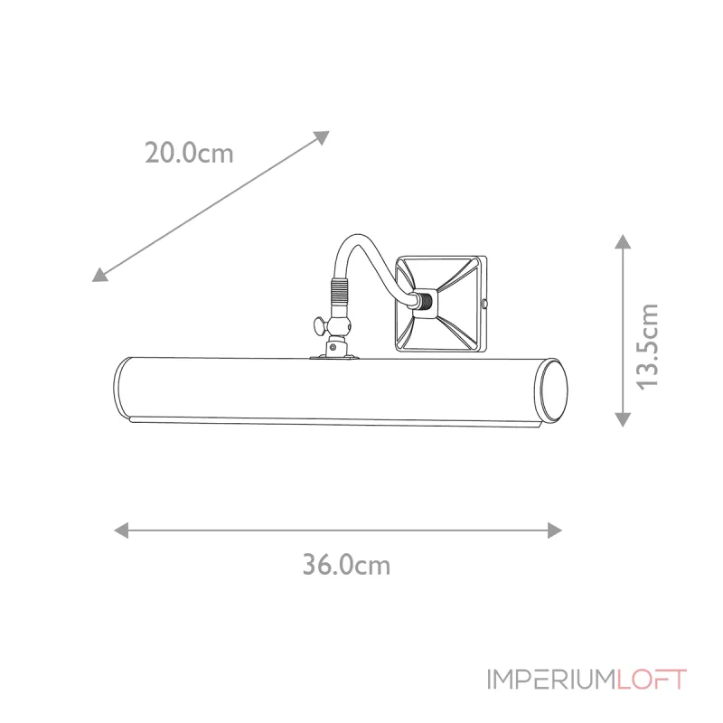 Светильник для картин Elstead Lighting Picture light PL1-20-PC Светильник для картин Elstead Lighting Picture light PL1-20-PC
