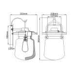 Настенный фонарь Quoizel Lasalle QN-LASALLE-M-WT