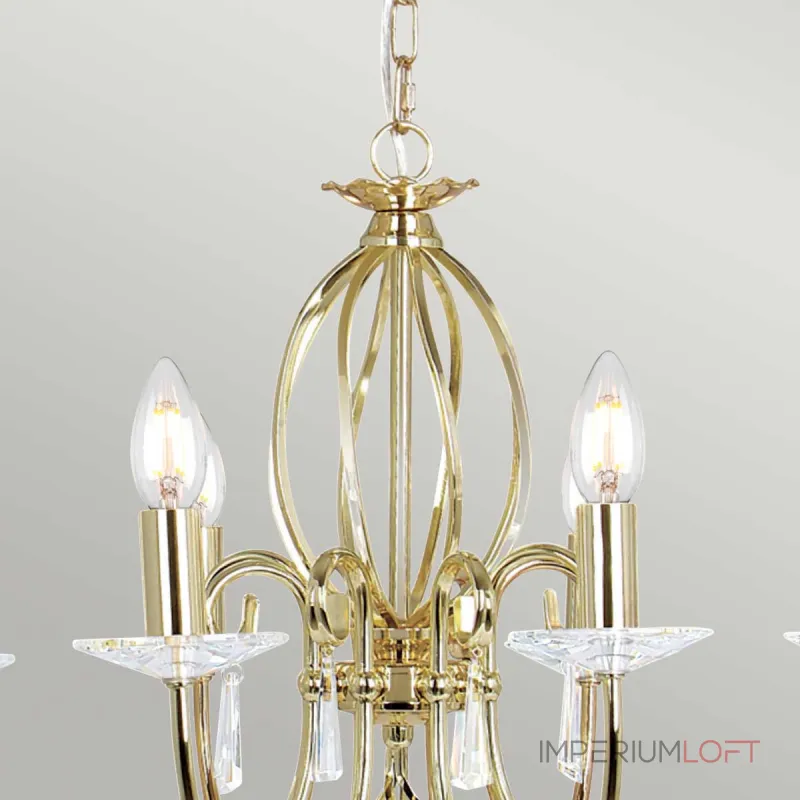 Люстра Elstead Lighting Aegean AG8-POL-BRASS Люстра Elstead Lighting Aegean AG8-POL-BRASS