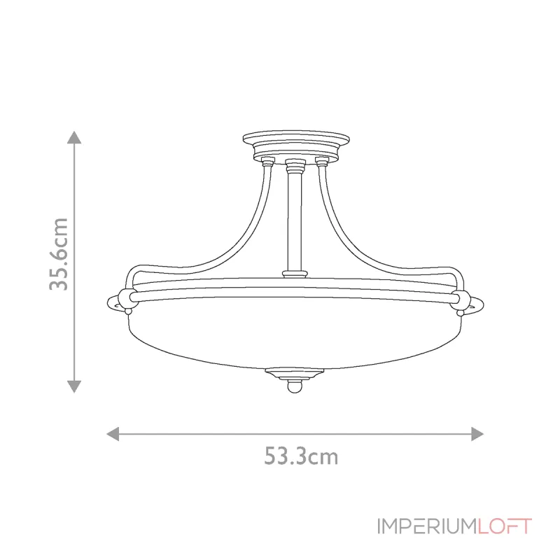 Потолочный светильник Quoizel Griffin QZ-GRIFFIN-SFM-C
