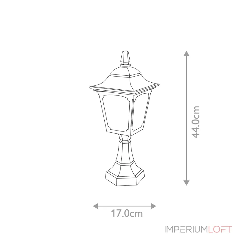 Фонарь-пьедестал Elstead Lighting Chapel CPM4-BLACK