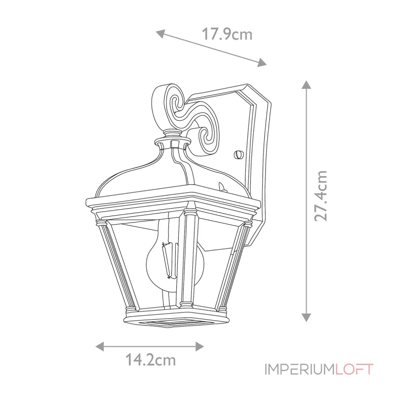 Настенный фонарь Elstead Lighting Bayview BAYVIEW-2S-BK Настенный фонарь Elstead Lighting Bayview BAYVIEW-2S-BK