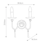Бра Elstead Lighting Finsbury park FP2-POL-NICKEL