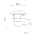 Настенный фонарь Elstead Lighting Helsingor HELSINGOR-PIR-BK