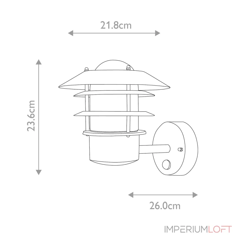 Настенный фонарь Elstead Lighting Helsingor HELSINGOR-PIR-BK