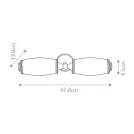 Бра для ванных комнат Elstead Lighting Eliot BATH-ELIOT2-PB
