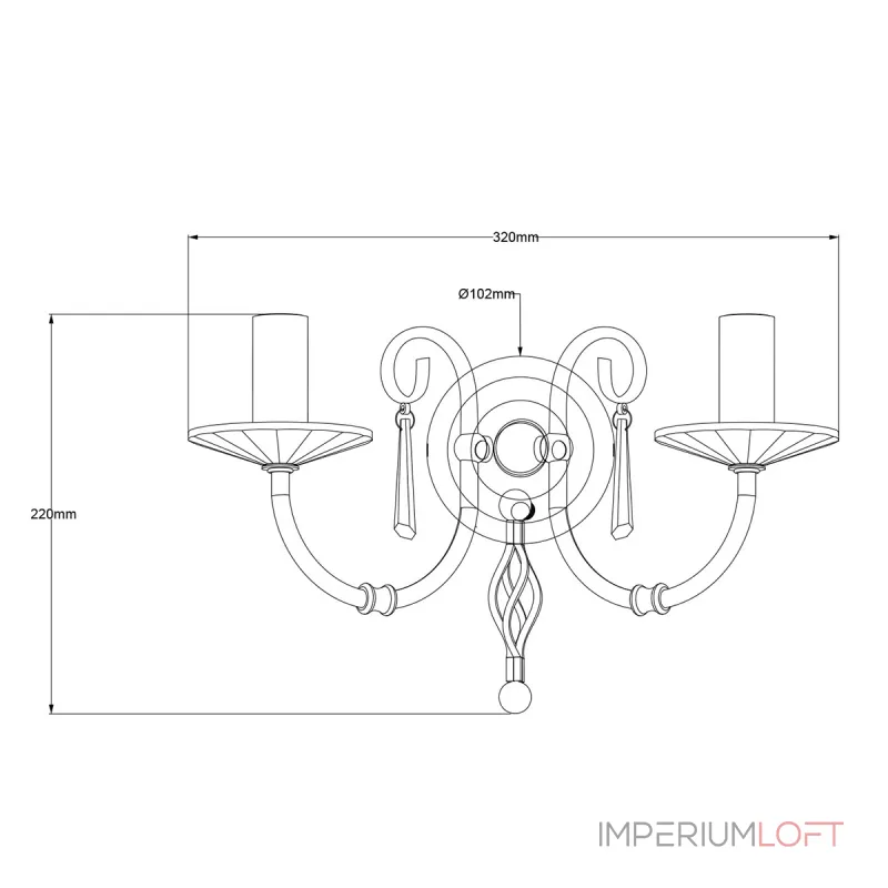 Бра Elstead Lighting Aegean AG2-POL-NICKEL Бра Elstead Lighting Aegean AG2-POL-NICKEL
