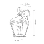 Настенный фонарь Elstead Lighting Bayview BAYVIEW-2M-BK