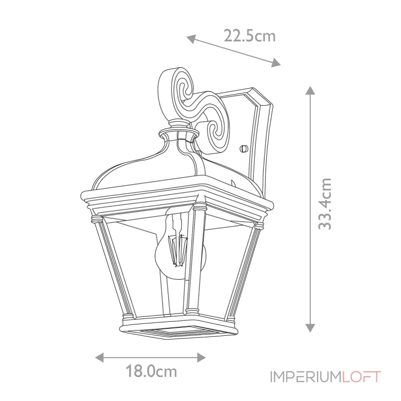 Настенный фонарь Elstead Lighting Bayview BAYVIEW-2M-BK