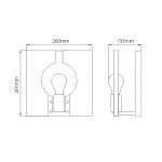 Бра Hinkley Ludlow QN-LUDLOW1-PN