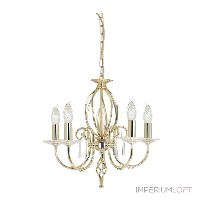 Люстра Elstead Lighting Aegean AG5-POL-BRASS Люстра Elstead Lighting Aegean AG5-POL-BRASS