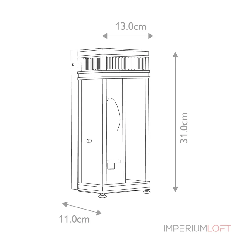 Настенный фонарь Elstead Lighting Holborn HL7-S-BB Настенный фонарь Elstead Lighting Holborn HL7-S-BB