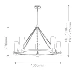 Люстра Elstead Lighting Kristy KRISTY5-DG-OPAL