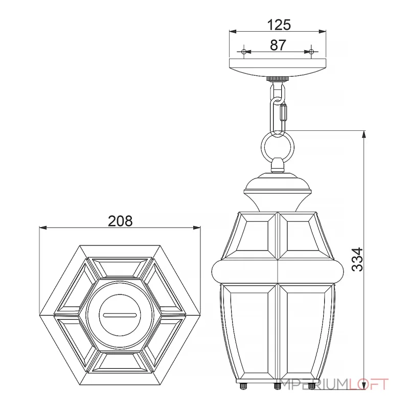 Подвесной светильник Quoizel Newbury QZ-NEWBURY8-M-AC