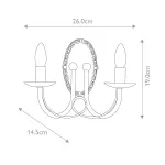 Бра Elstead Lighting Minster MN2-IV-GOLD