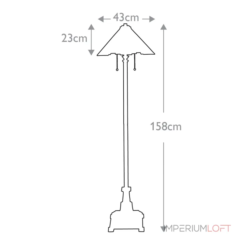Торшер Quoizel Inglenook QZ-INGLENOOK-FL
