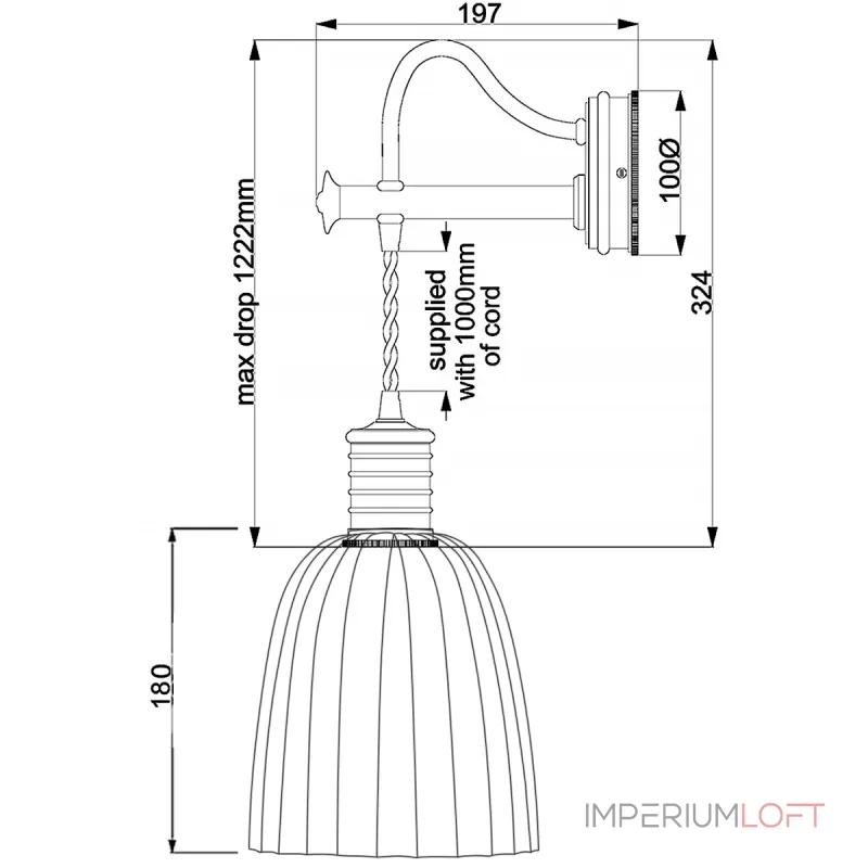 Бра Elstead Lighting Douille DOUILLE1-BPB