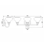 Бра для ванных комнат Hinkley Ainsley HK-AINSLEY3-BATH-BB
