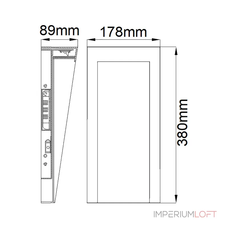 Настенный фонарь Hinkley Taper HK-TAPER-M-TBK