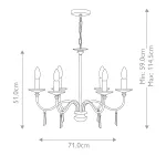 Люстра Elstead Lighting Finsbury park FP6-POL-NICKEL