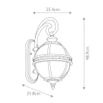 Настенный фонарь Kichler Halleron KL-HALLERON-2S-BU