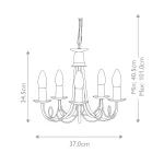 Люстра Elstead Lighting Minster MN5-BLACK