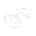 Настенный фонарь Elstead Lighting Klampenborg KLAMPENBORG-PIR-BK