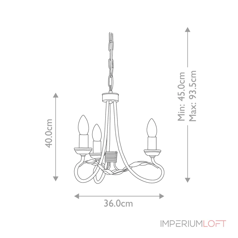 Люстра Elstead Lighting Olivia OV3-IVORY-GOLD