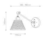 Бра Hinkley Arti HK-ARTI-1W-BK-BR