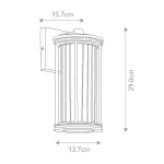 Настенный фонарь Kichler Barras KL-BARRAS2-S-BK