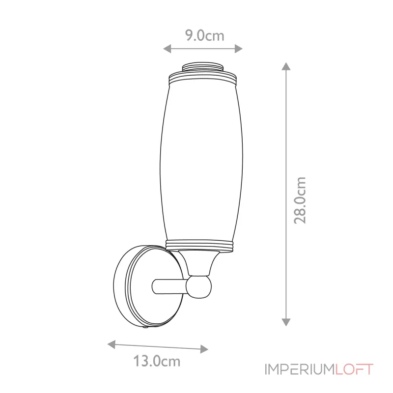 Бра для ванных комнат Elstead Lighting Eliot BATH-ELIOT1-PB