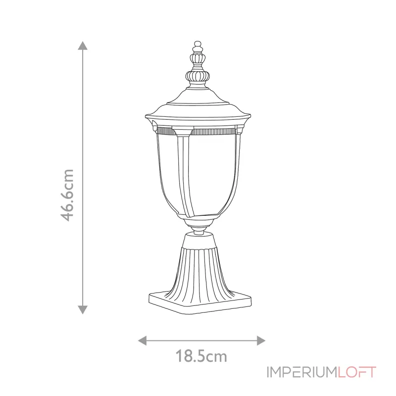 Фонарь-пьедестал Elstead Lighting Cleveland CL3-S Фонарь-пьедестал Elstead Lighting Cleveland CL3-S