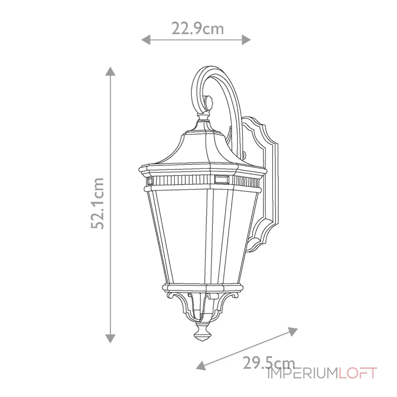 Настенный фонарь Feiss Cotswold lane FE-COTSLN2-M-BK