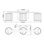 Бра для ванной Quoizel Divine QZ-DIVINE3-PC-BATH