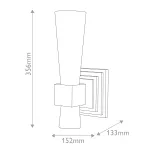 Бра Elstead Lighting Kristy KRISTY-1WB-DG-OPAL