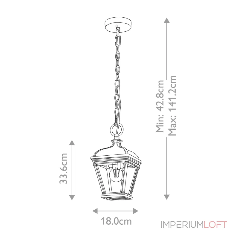 Подвесной фонарь Elstead Lighting Bayview BAYVIEW-8M-BK