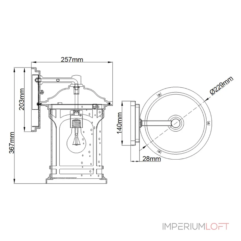 Настенный фонарь Quoizel Marblehead QZ-MARBLEHEAD-M-WHT