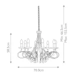 Люстра Elstead Lighting Christina CRT8-SILVER-GOLD