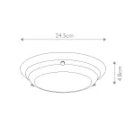 Потолочный светильник для ванной комнаты Elstead Lighting Welland WELLAND-F-S-PC