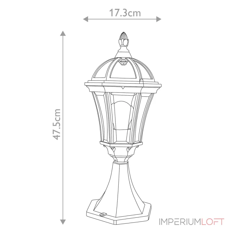 Фонарь-пьедестал Elstead Lighting Ledbury GZH-LB3