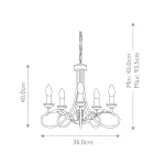 Люстра Elstead Lighting Olivia OV5-IVORY-GOLD