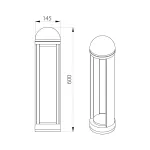 Фонарный столб Natural Concepts Dwell NC-003103RH-60-DG