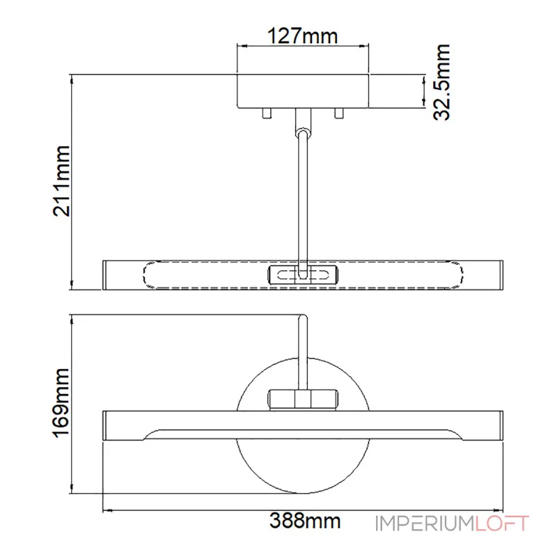 Светильник для картин Elstead Lighting Alton (el) ALTON-PL-S-BN