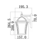 Настенный фонарь Hinkley Wabash HK-WABASH2-S
