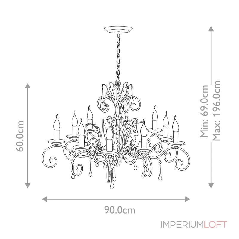Люстра Elstead Lighting Amarilli AML10-BLK-SILVER Люстра Elstead Lighting Amarilli AML10-BLK-SILVER